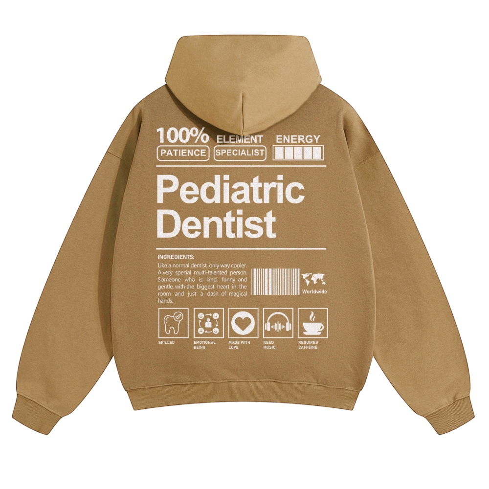 Pediatric Dentist Solid Color Hoodie-moweekender