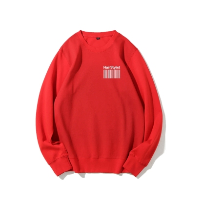 Hair Stylist Crew Neck Long Sleeve Sweatshirt-moweekender