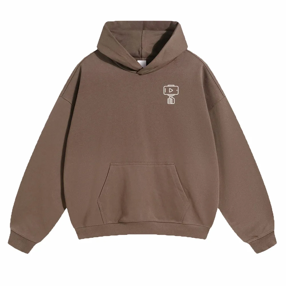 Vlogger Unisex Casual Anime Print Hoodie-moweekender