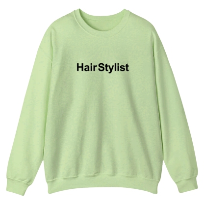 Hair Stylist Pattern Crew Neck Sweatshirt-moweekender