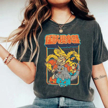 Kaiju Club  Washed Vintage T-Shirt-moweekender