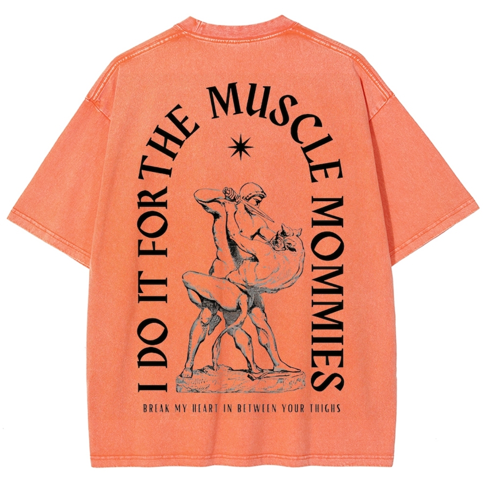 Do For Muscle Vintage Snowflake Washed T-Shirt-moweekender