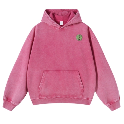 Japan Samurai Cat Vintage Washed Hoodie-moweekender