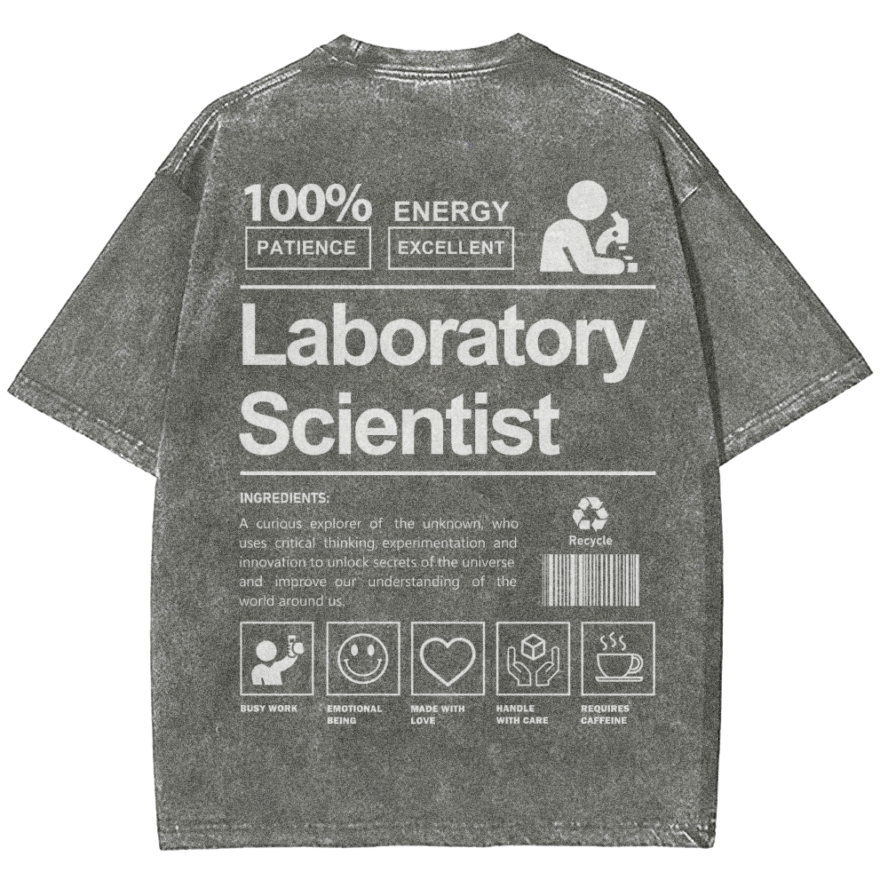 Laboratory Scientist Unisex Fit Washed T-Shirt-moweekender