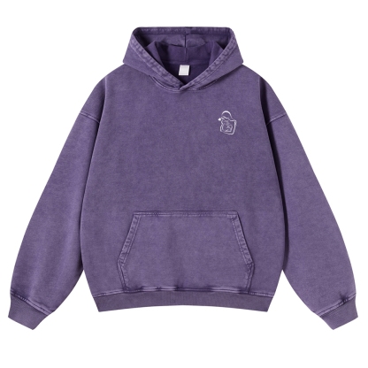 Mom Printed Vintage Washed Hoodie-moweekender