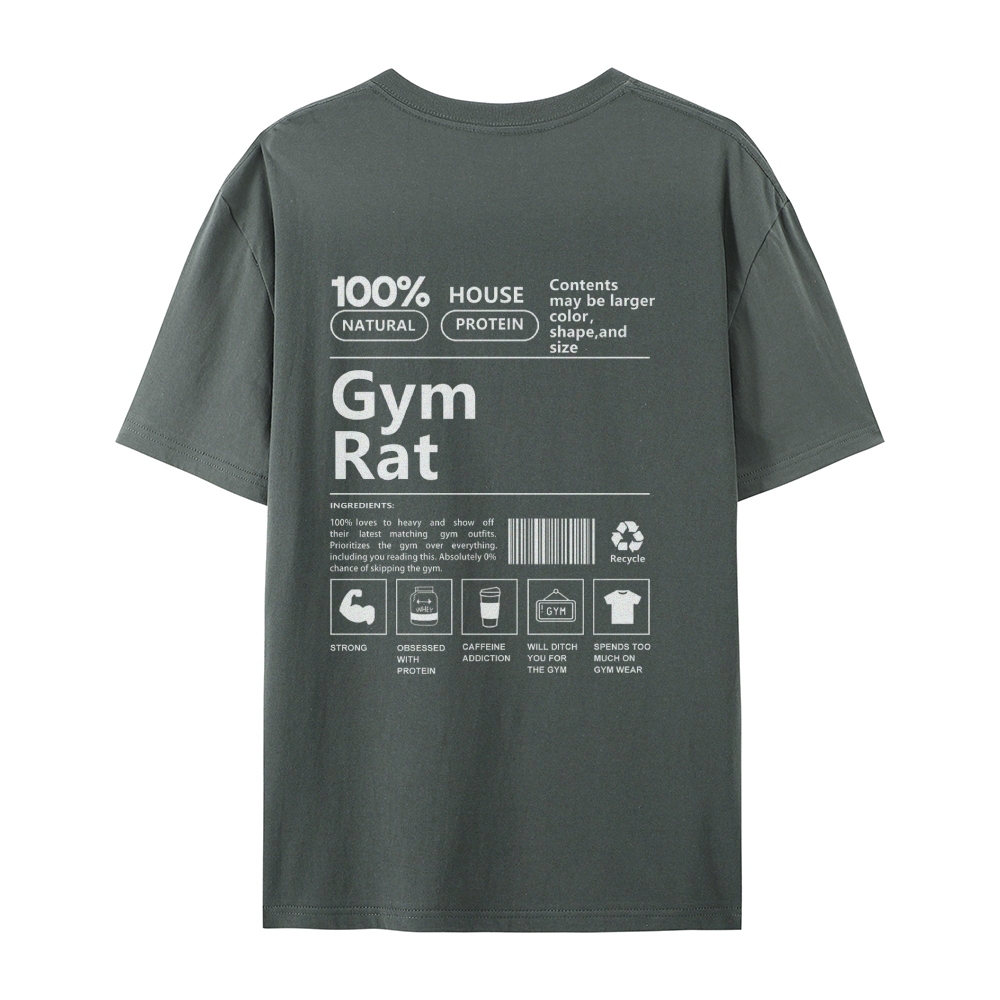 Gym Rat Casual Short Sleeve T-Shirt-moweekender