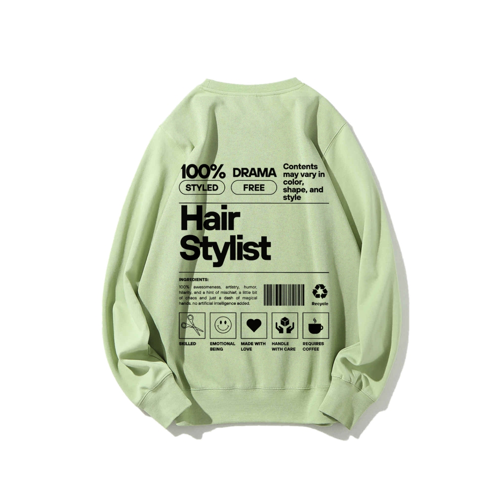 Hair Stylist Casual Crew Neck Sweatshirt-moweekender