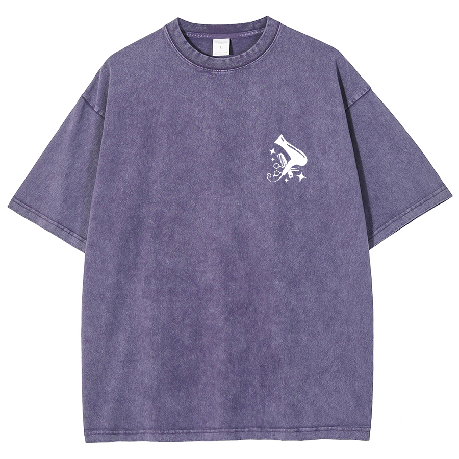Hair Stylist Unisex Fit Washed T-Shirt-moweekender