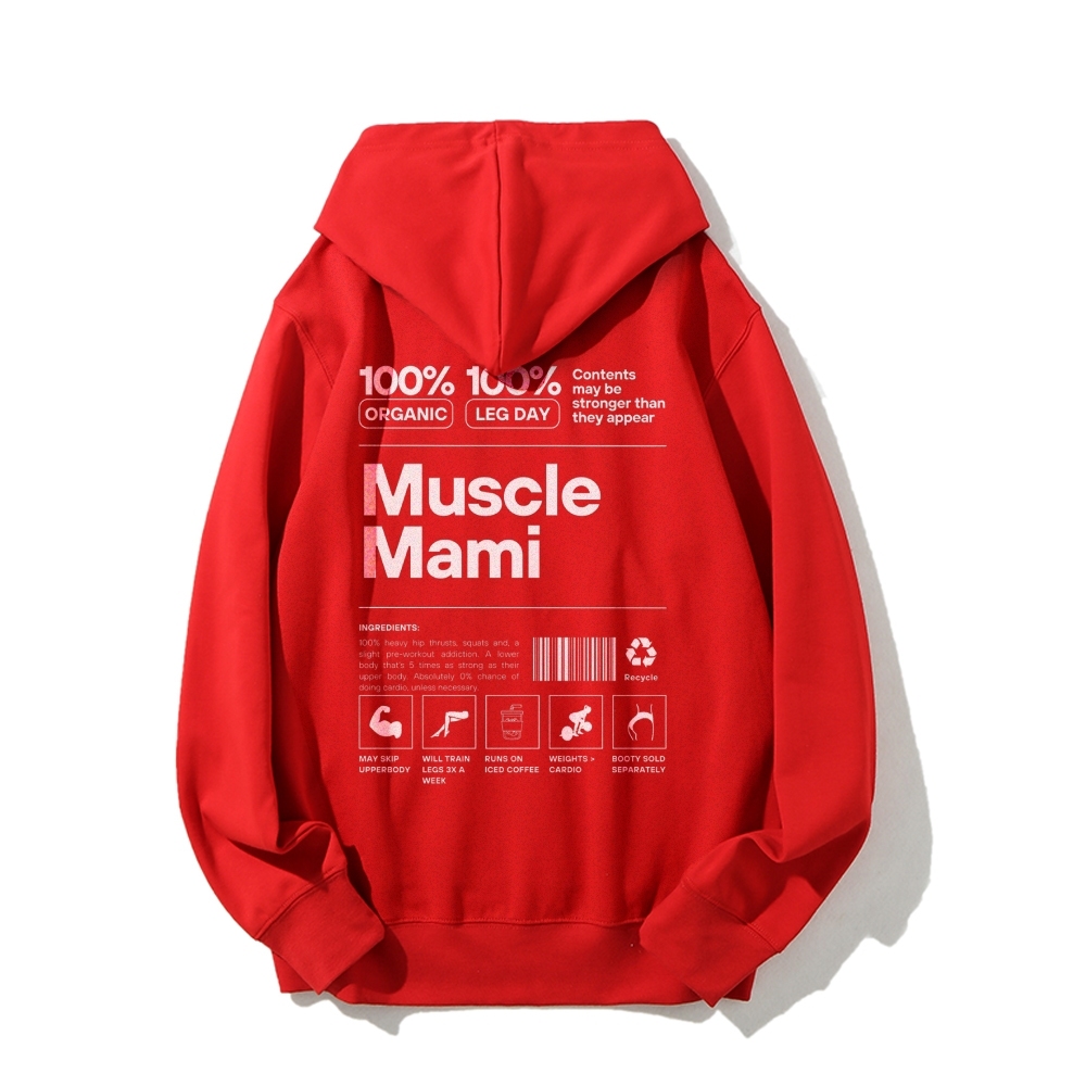 Muscle Mami Long sleeved Hoodie-moweekender