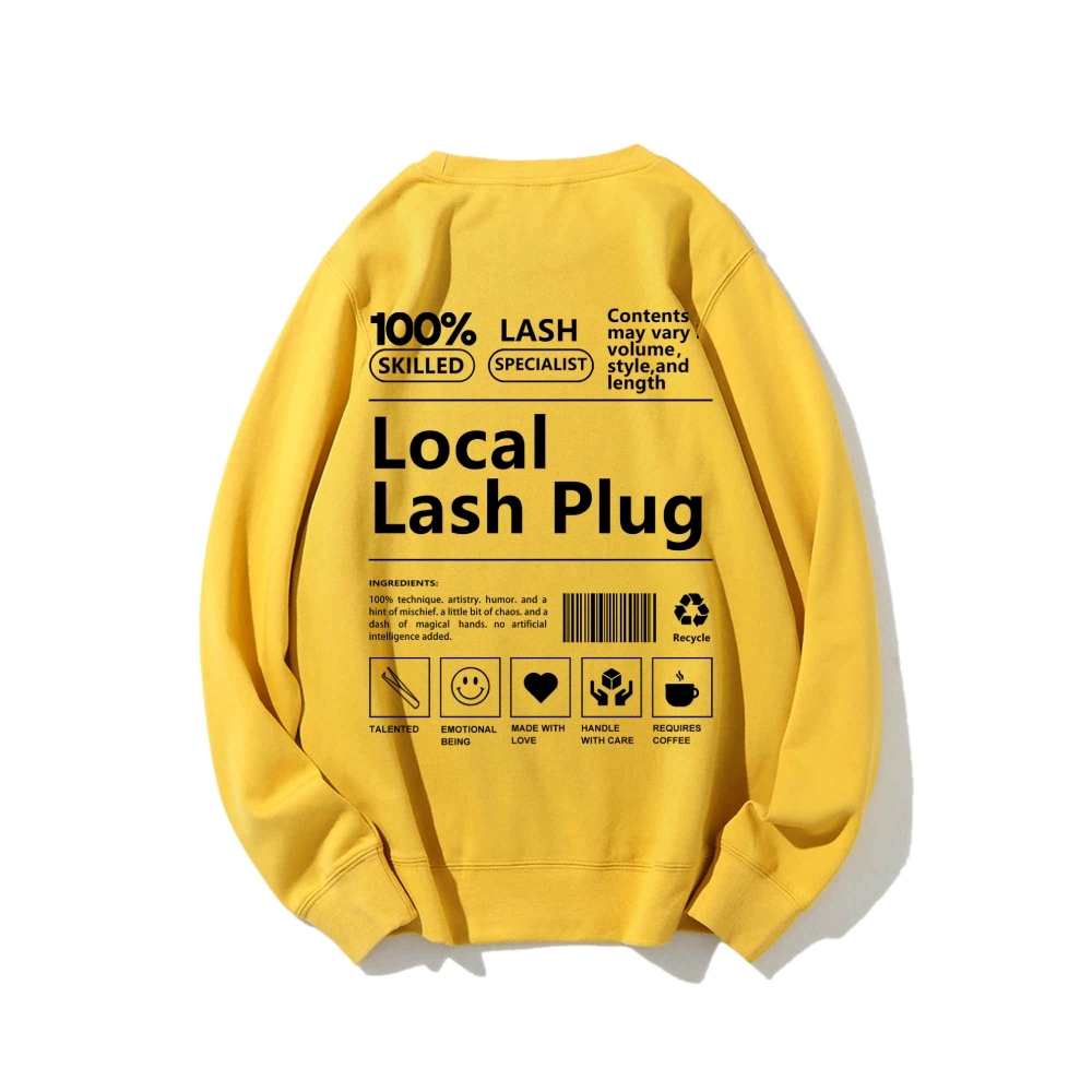 Local Last Plug Long Sleeved Round Neck Sweatshirt-moweekender