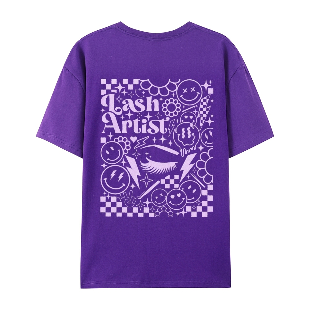 Lash Artist Casual Short Sleeve T-Shirt-moweekender
