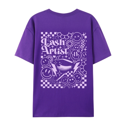 Lash Artist Casual Short Sleeve T-Shirt-moweekender