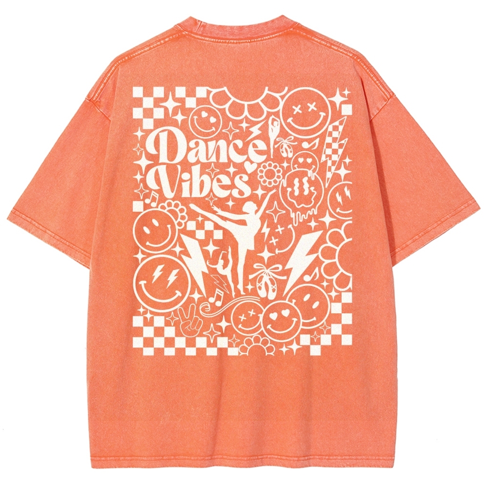 dance vibes Unisex Fit Washed T-Shirt-moweekender
