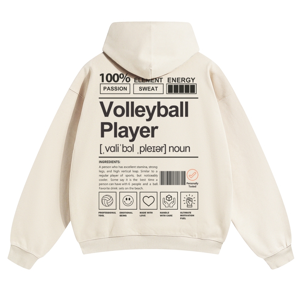 Volleyball Player Unisex Casual Anime Print Hoodie-moweekender