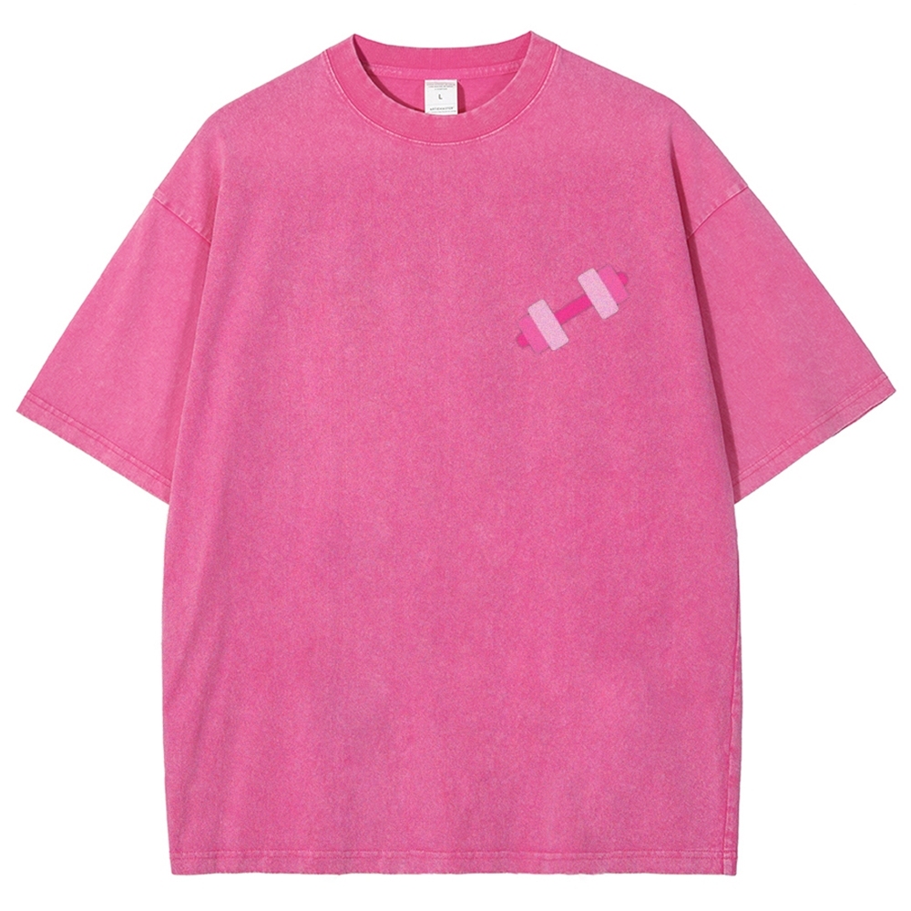 Lift Like a Girl Vintage Snowflake Washed T-Shirt-moweekender