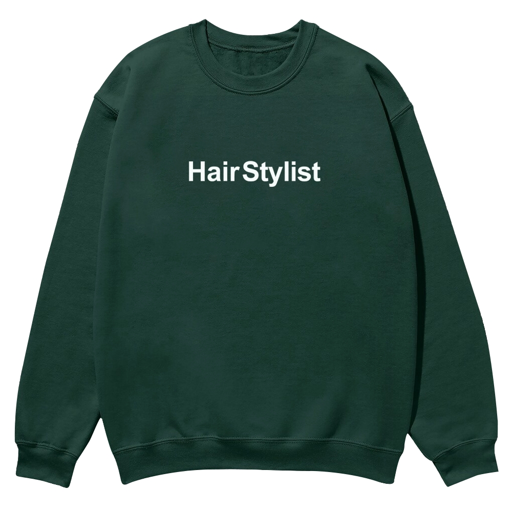 Hair Stylist Pattern Crew Neck Sweatshirt-moweekender