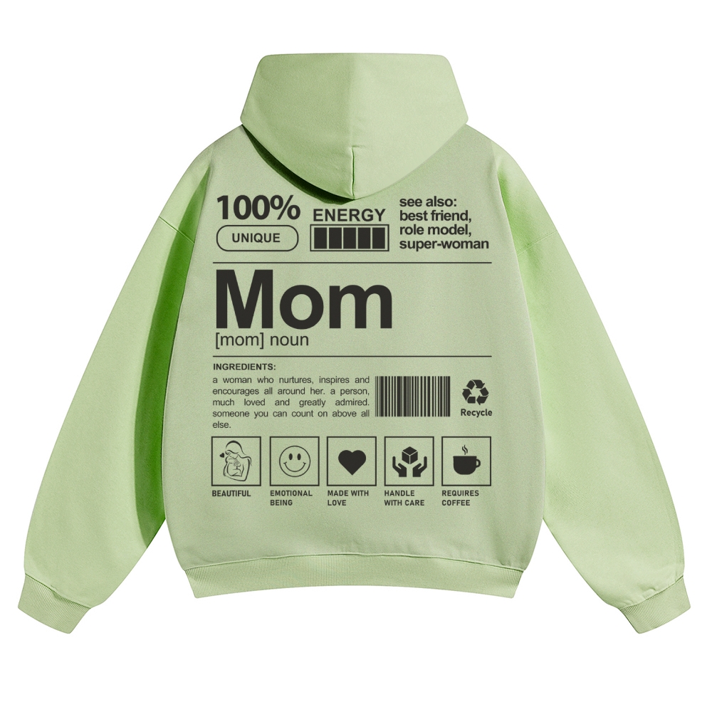 Mom Unisex Casual Anime Print Hoodie-moweekender