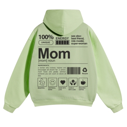 Mom Unisex Casual Anime Print Hoodie-moweekender