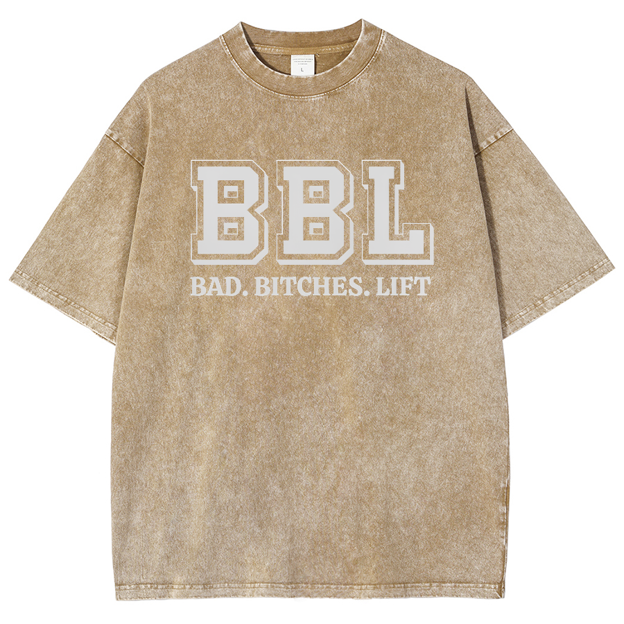 BBL Unisex Fit Washed Oversized T-Shirt-moweekender