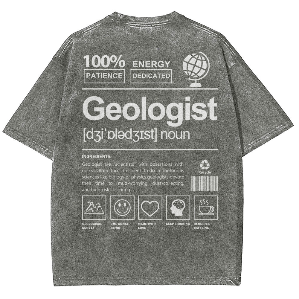 Geologist Unisex Fit Washed T-Shirt