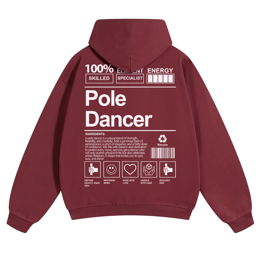 Pole Dancer Solid Color Hoodie