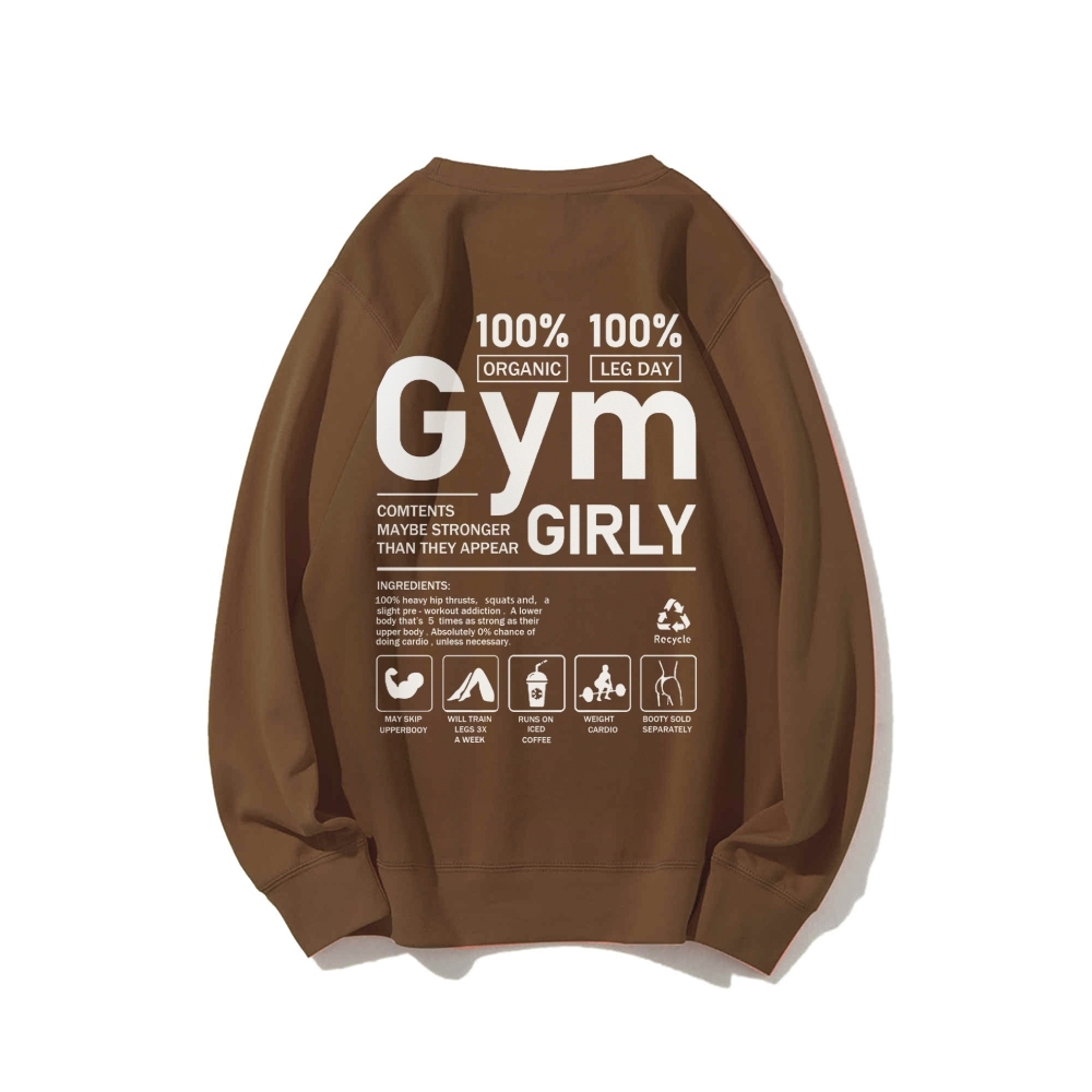 Gym Girl Long Sleeved Sweatshirt-moweekender