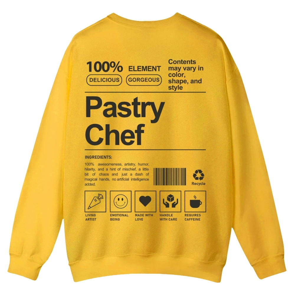 Pastry Chef Casual Crewneck Sweatshirt-moweekender