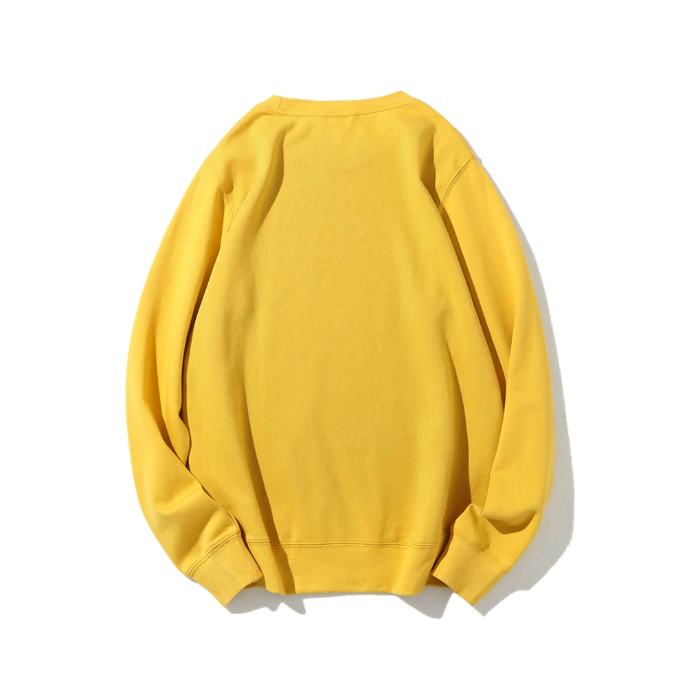Solid Color Round Neck Sweatshirt