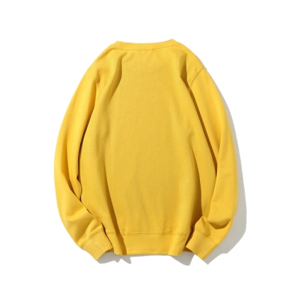 Solid Color Round Neck Sweatshirt