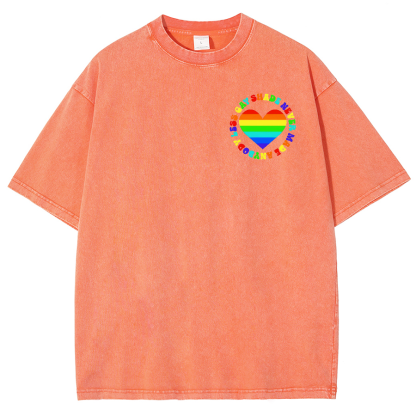 Shade Never Made Anyboday Less Gay Unisex Fit Washed Oversized T-Shirt-moweekender