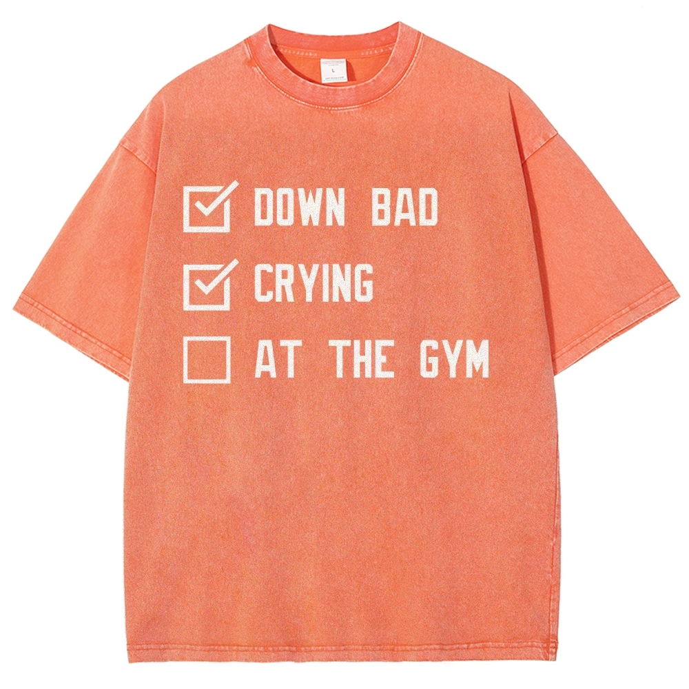 At The Gym Vintage Snowflake Washed T-Shirt-moweekender