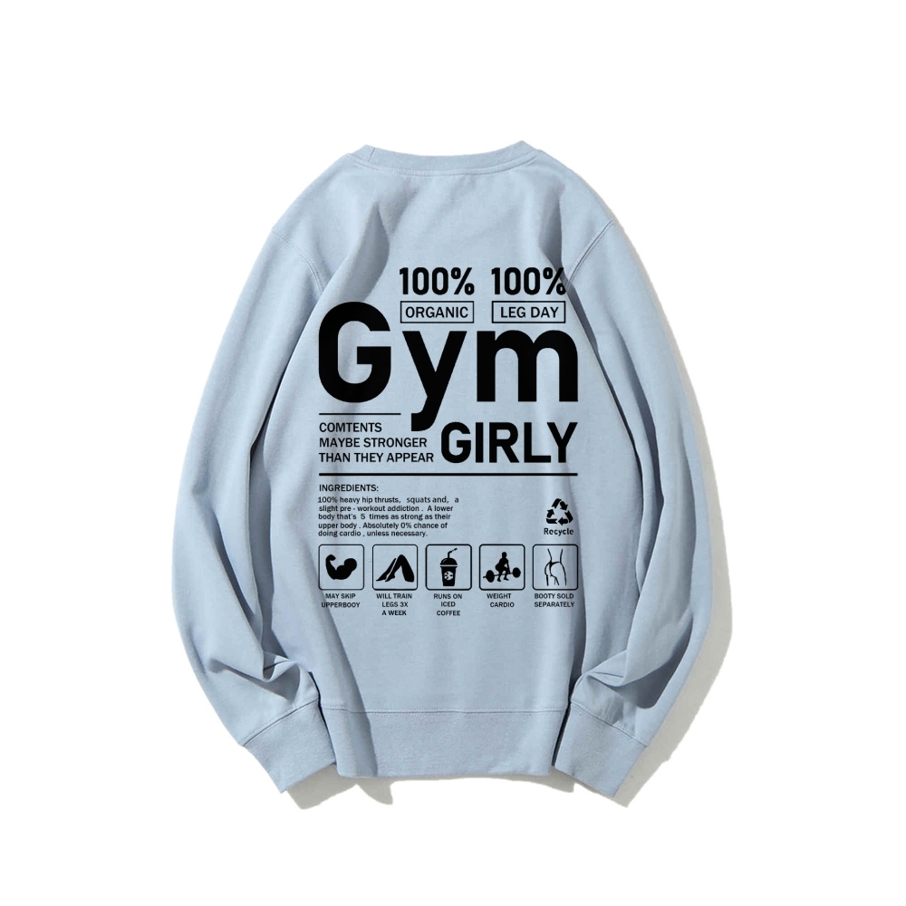 Gym Girl Long Sleeved Sweatshirt-moweekender