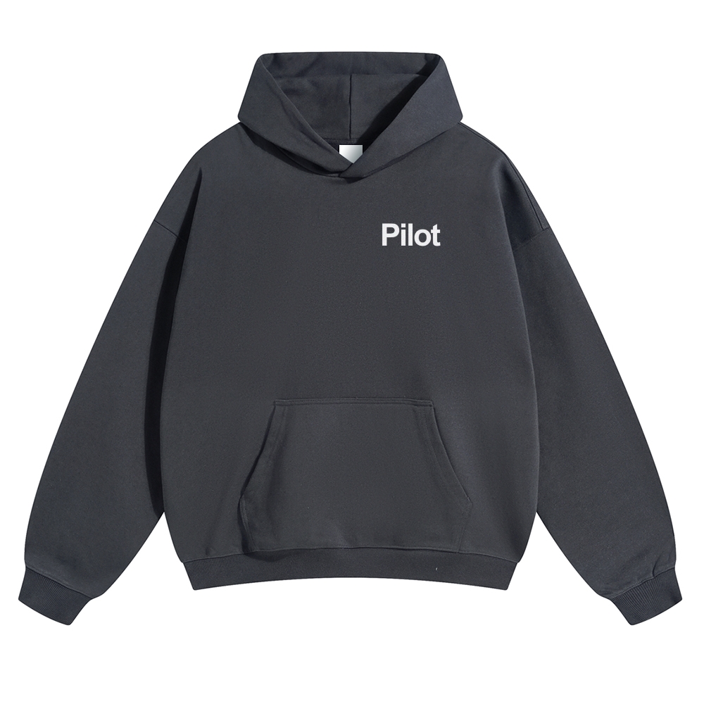 Pilot Solid Color Hoodie-moweekender