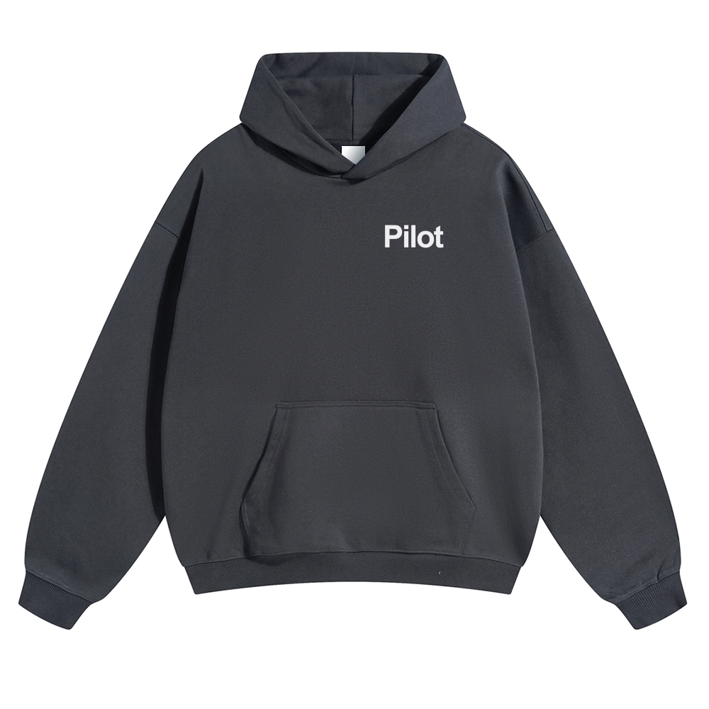 Pilot Solid Color Hoodie-moweekender