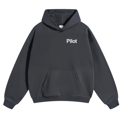 Pilot Solid Color Hoodie-moweekender