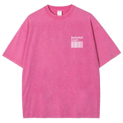 Basketball Coach Unisex Fit Washed T-Shirt-moweekender