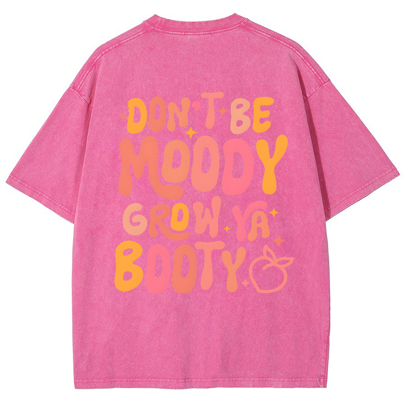 Don't Be Moody Vintage Snowflake Washed T-Shirt-moweekender