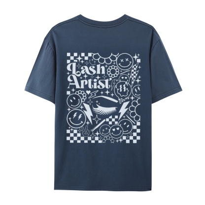 Lash Artist Casual Short Sleeve T-Shirt-moweekender