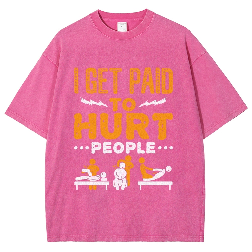 Physical Therapy Unisex Fit Washed T-Shirt-moweekender