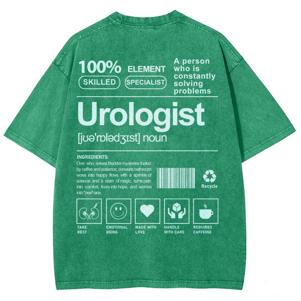 Urologist Unisex Fit Washed T-Shirt-moweekender
