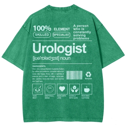 Urologist Unisex Fit Washed T-Shirt-moweekender