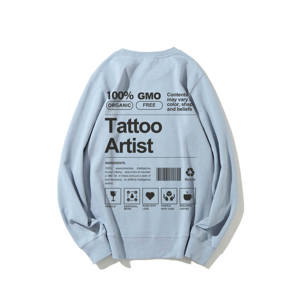 Tattoo Artist Casual Crewneck Sweatshirt-moweekender
