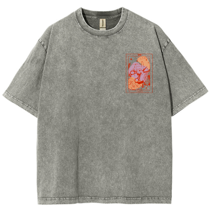 IYKYK Lesbian Sapphic Unisex Fit Washed T-Shirt-moweekender