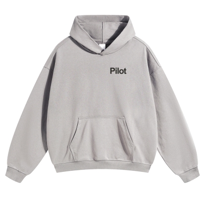Pilot Solid Color Hoodie-moweekender