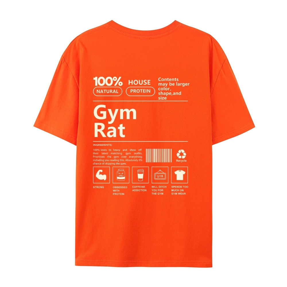 Gym Rat Casual Short Sleeve T-Shirt-moweekender