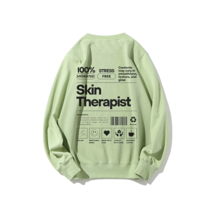 Skin Therapist Crew Neck Long Sleeve Sweatshirt-moweekender