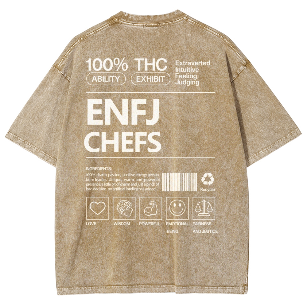 ENFJ  CHEFS WASHED T-SHIRT