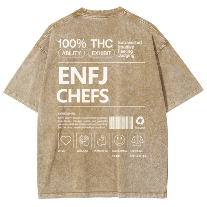 ENFJ  CHEFS WASHED T-SHIRT
