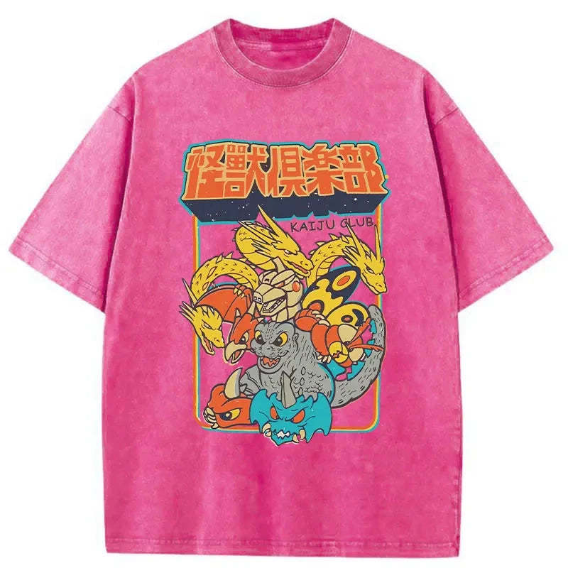 Kaiju Club Washed Vintage T-Shirt-moweekender