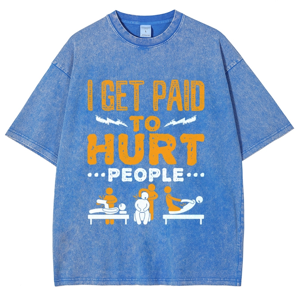 Physical Therapy Unisex Fit Washed T-Shirt-moweekender